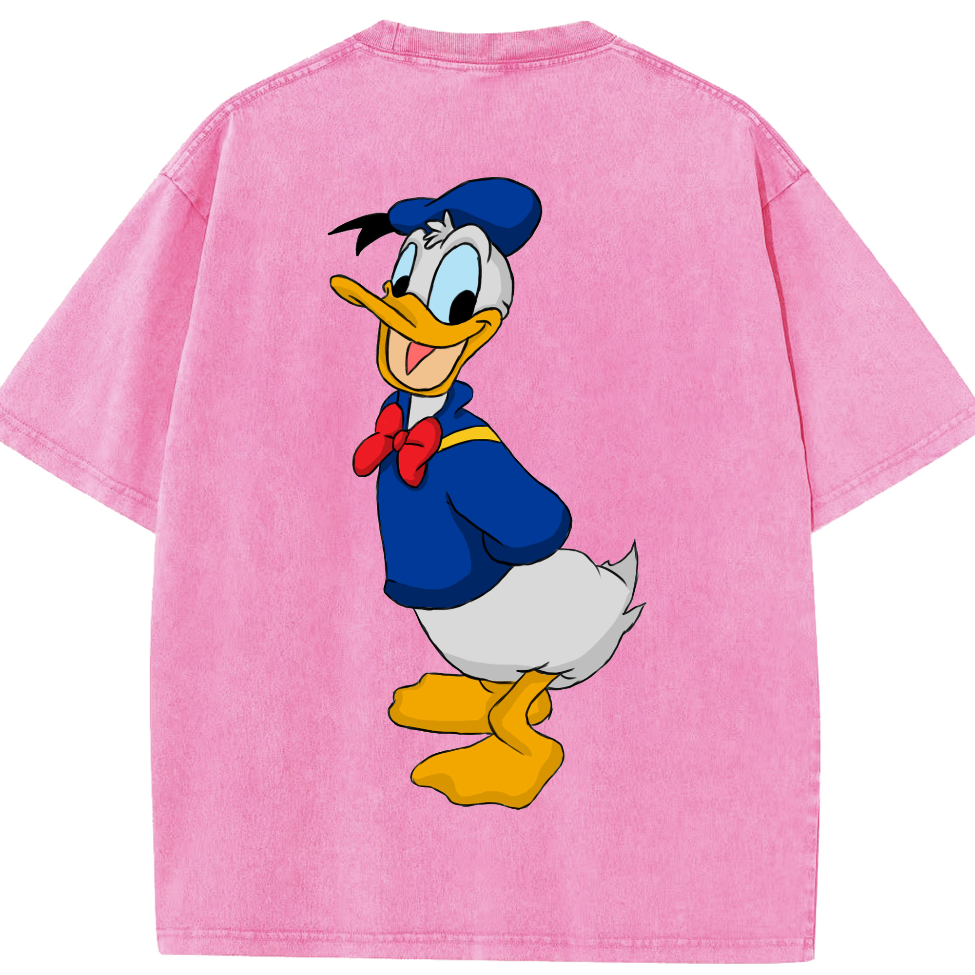 （画像用） ミッキーマウス Mickey Mouse 綿100% ヴィンテージ風 半袖Tシャツ（背面プリント）
